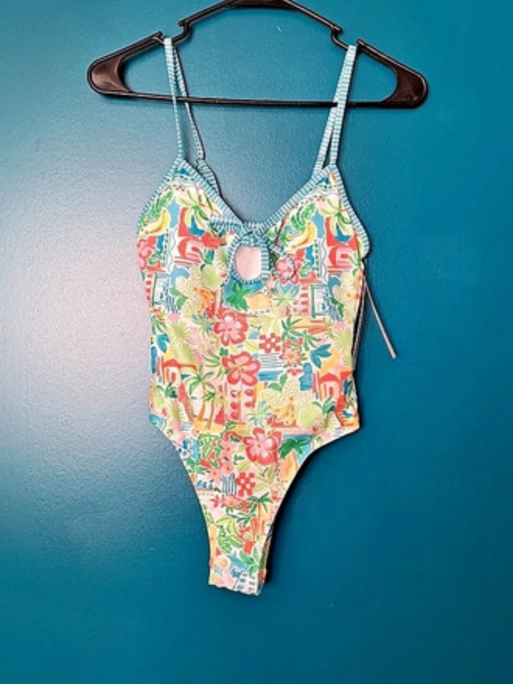 Brand New No Boundaries Floral One-Piece Swimsuit Size XS